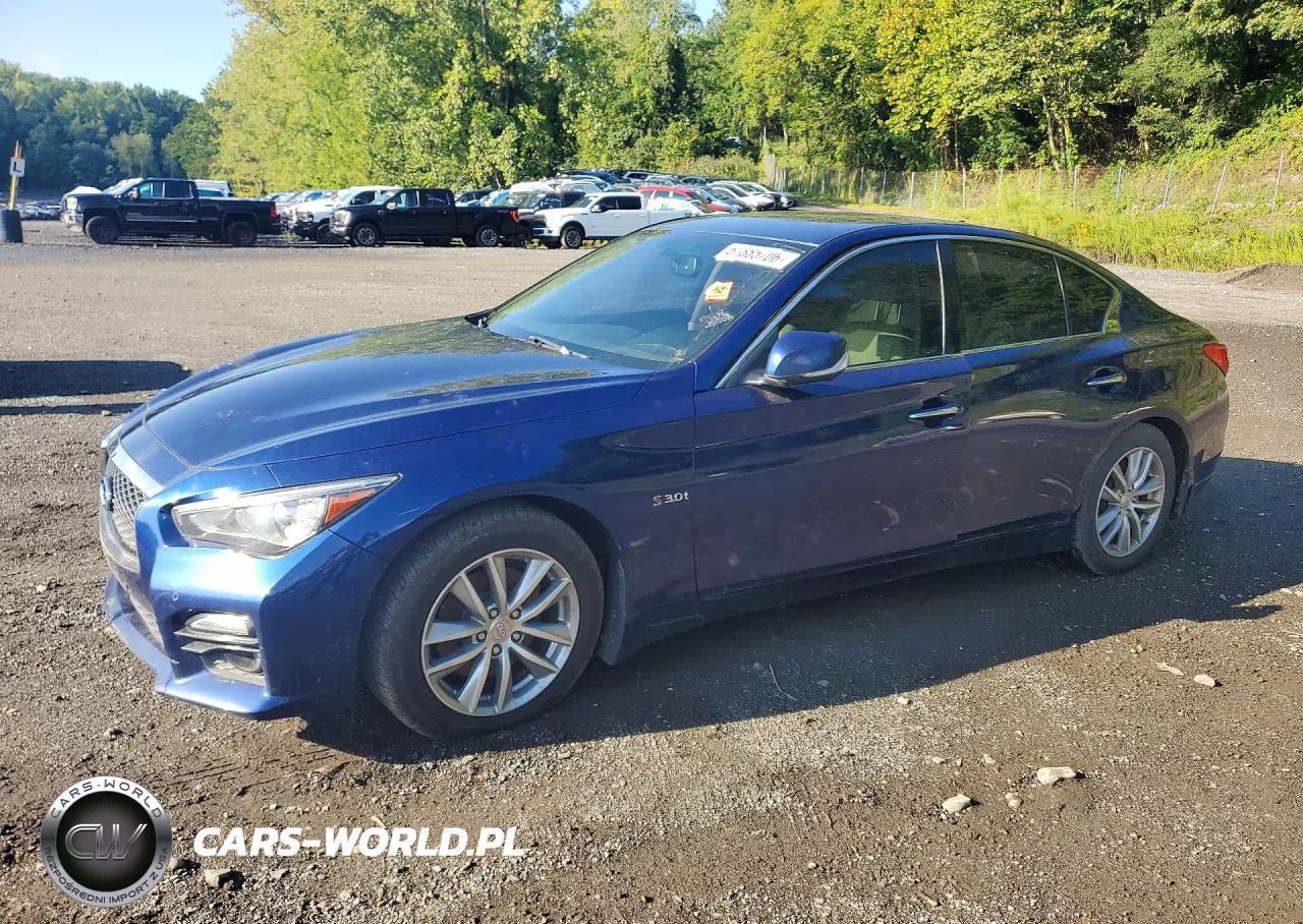 2016 Infiniti Q50 Red Sport 400 VIN:JN1FV7ARXGM450083 - 1