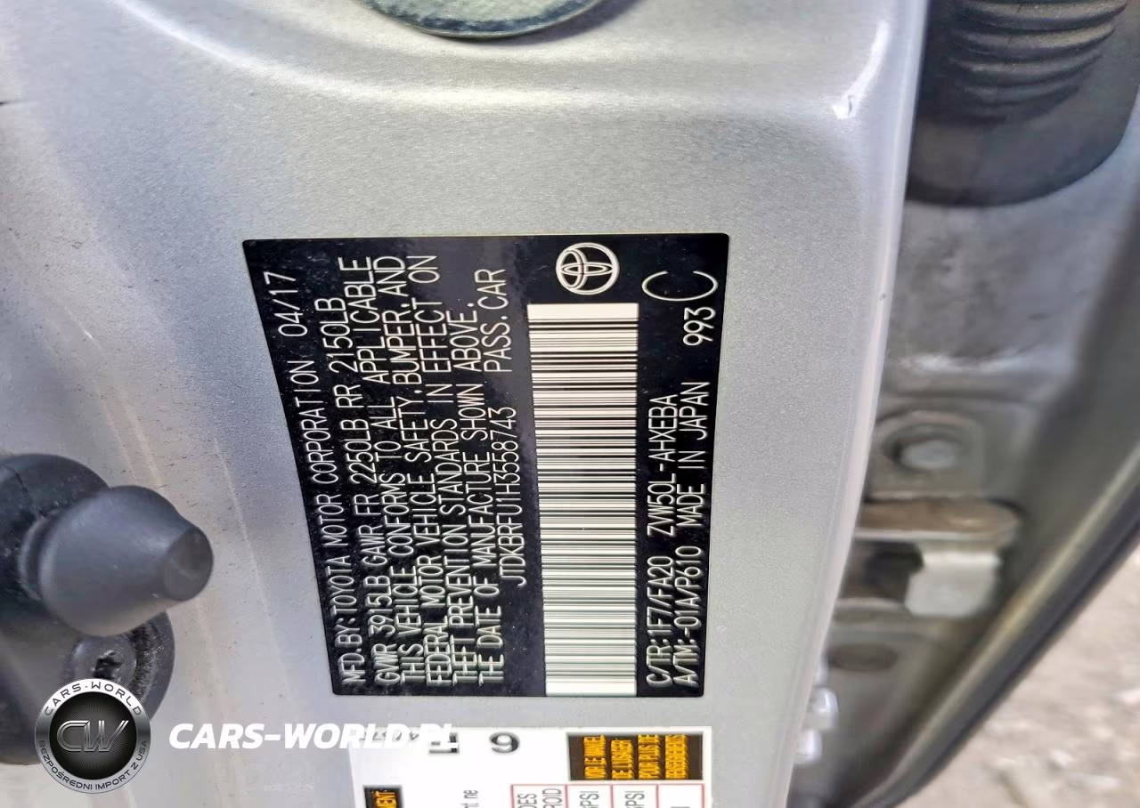 2017 Toyota Prius One VIN:JTDKBRFU1H3558743 - 12