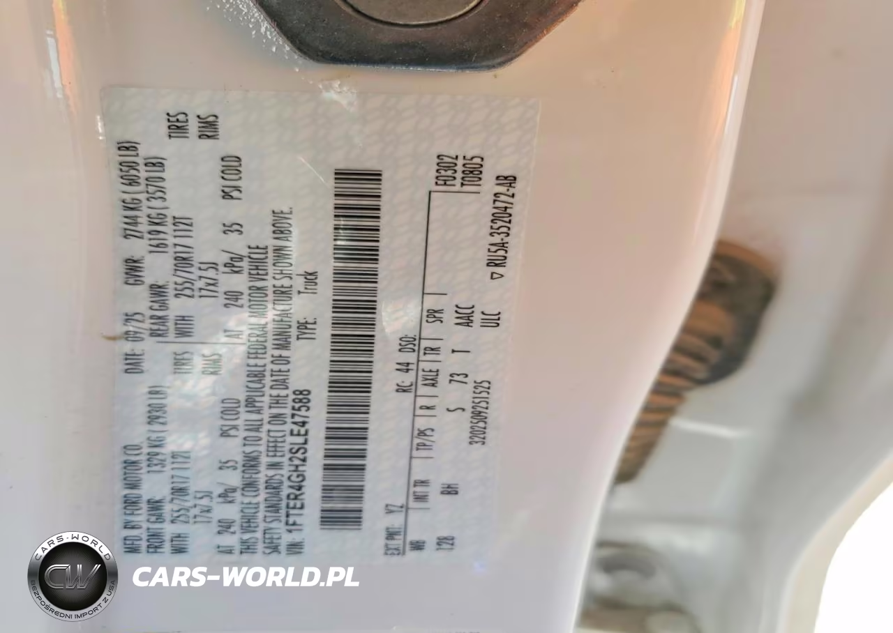 2025 Ford Ranger Xlt VIN:1FTER4GH2SLE47588 - 12