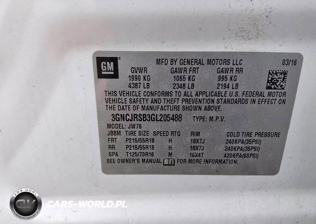 2016 Chevrolet Trax Ltz VIN:3GNCJRSB3GL205488 - 13
