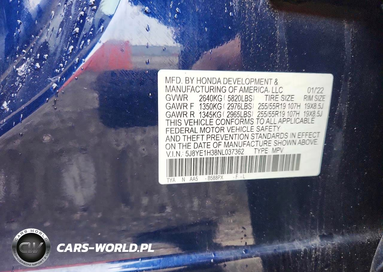 2022 Acura Mdx VIN:5J8YE1H38NL037362 - 13