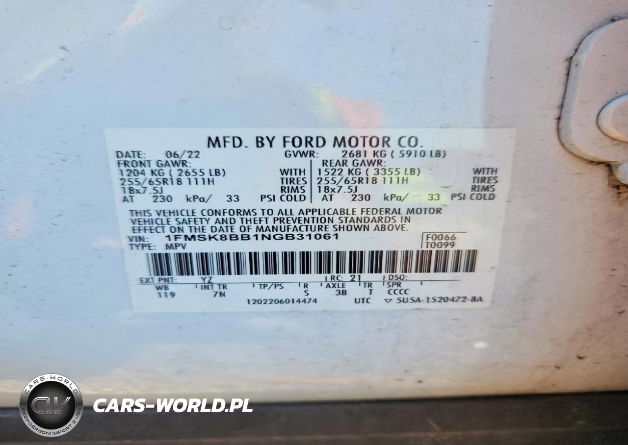 2022 Ford Explorer VIN:1FMSK8BB1NGB31061 - 13