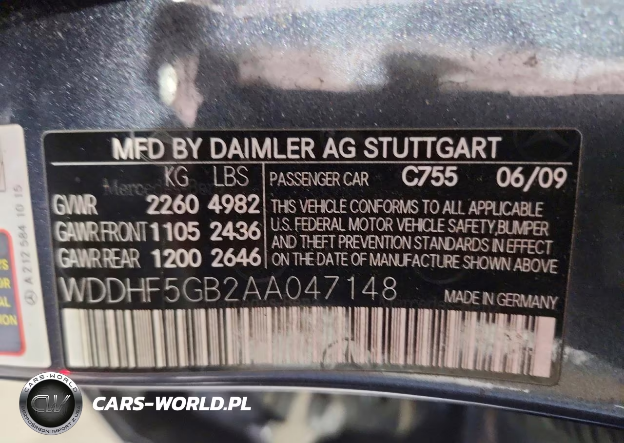 2010 Mercedes-Benz E 350 VIN:WDDHF5GB2AA047148 - 13
