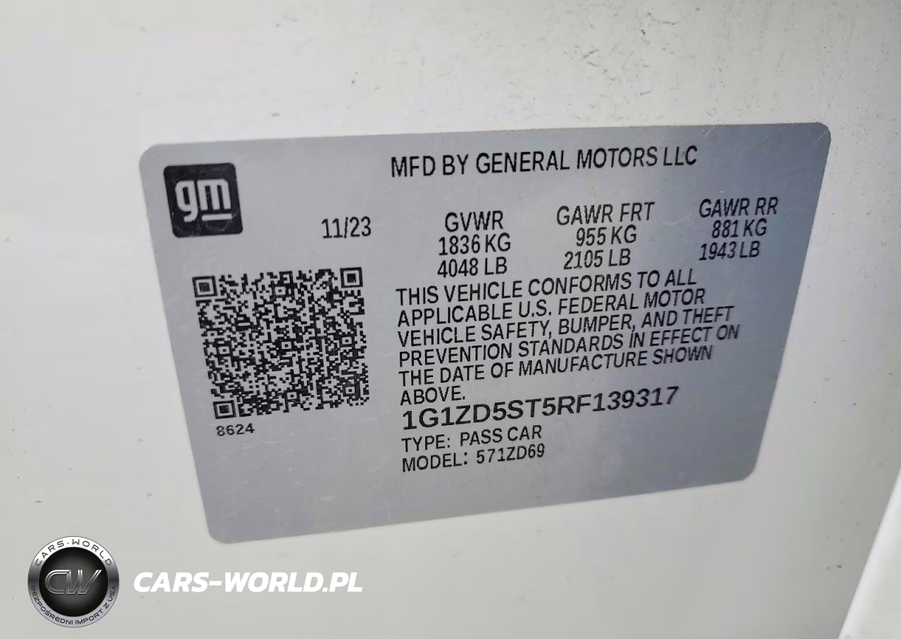 2024 Chevrolet Malibu Lt VIN:1G1ZD5ST5RF139317 - 12