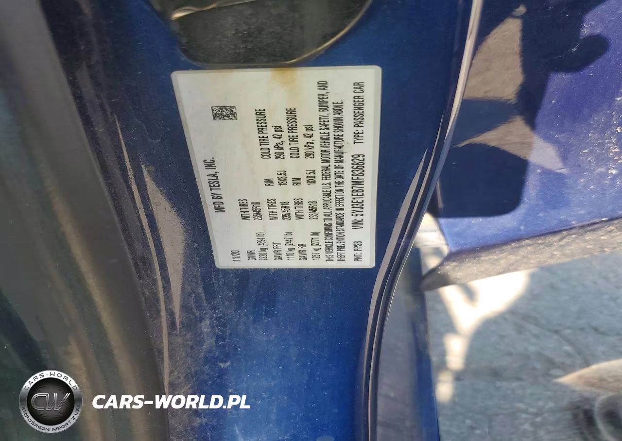 2021 Tesla Model 3 VIN:5YJ3E1EB7MF836829 - 12