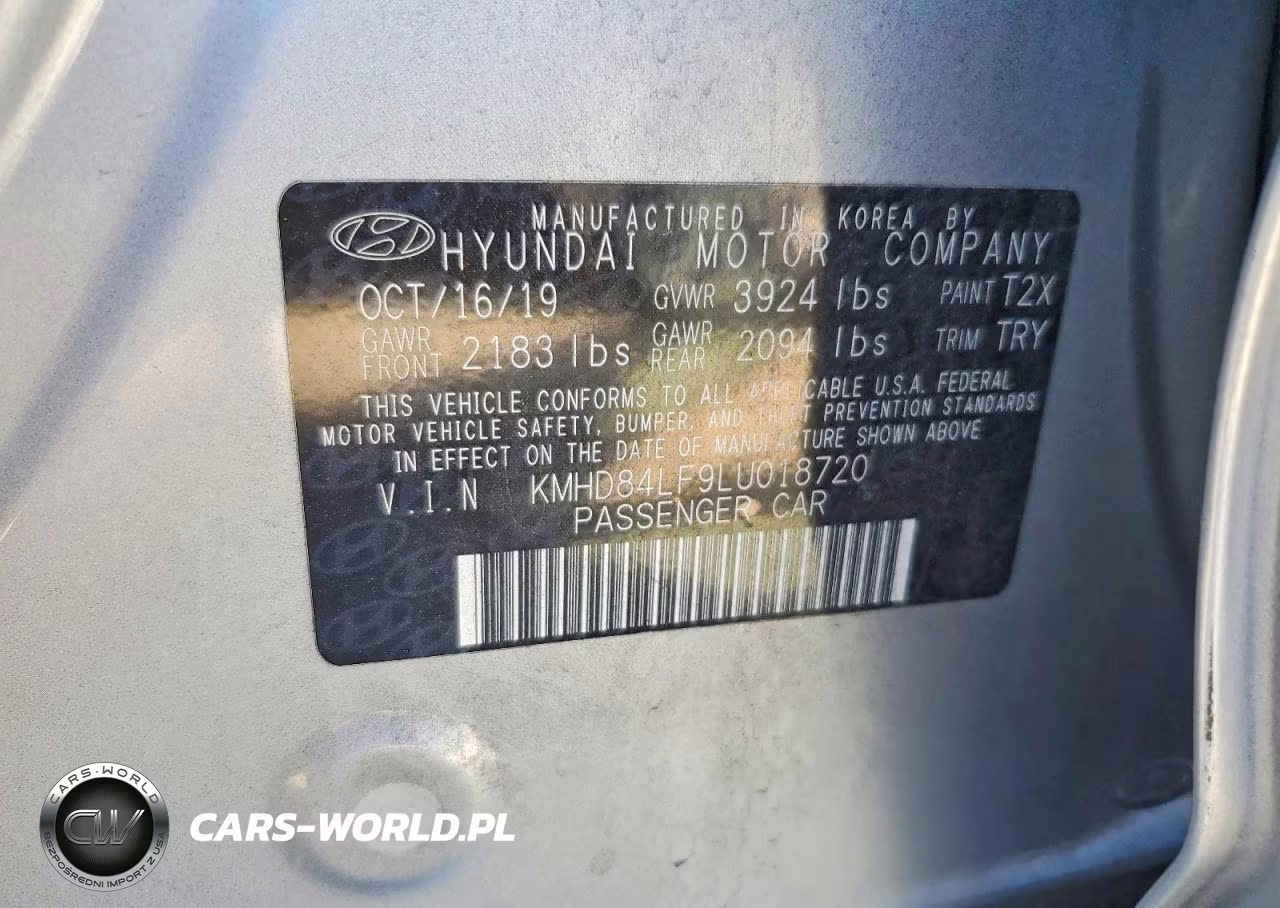 2020 Hyundai Elantra Sel VIN:KMHD84LF9LU018720 - 13
