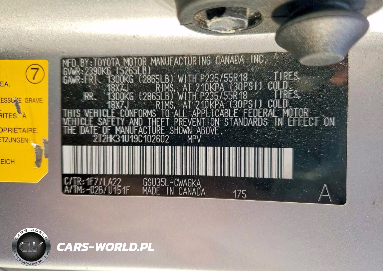 2009 Lexus Rx 350 VIN:2T2HK31U19C102602 - 12