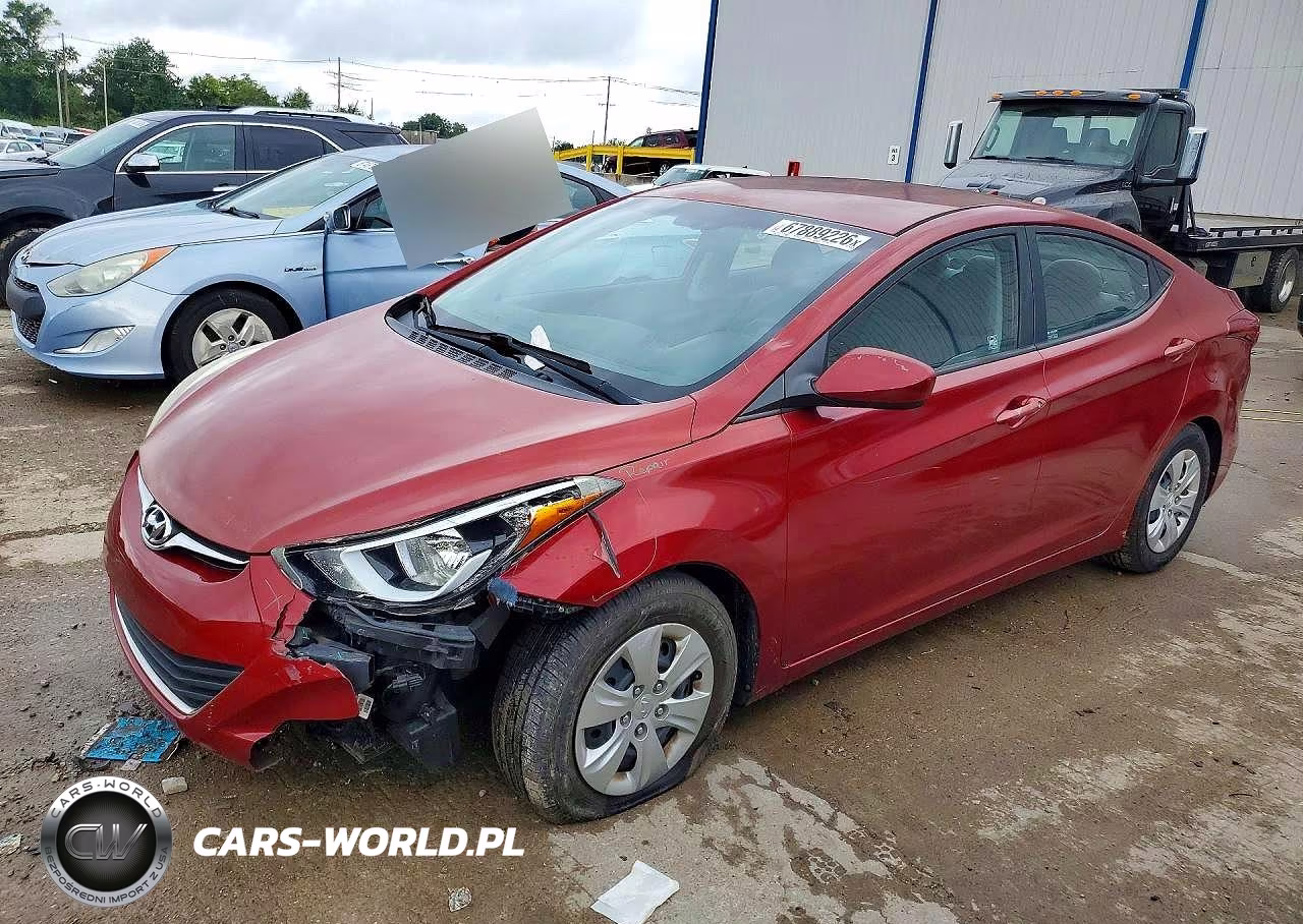 2016 Hyundai Elantra Se VIN:5NPDH4AE7GH758751 - 1