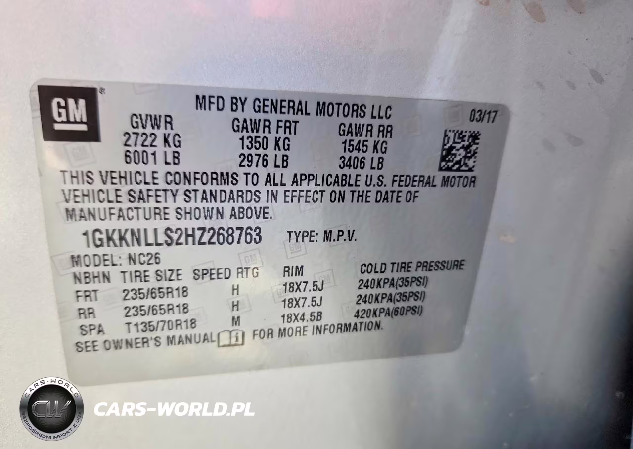 2017 GMC Acadia Sle VIN:1GKKNLLS2HZ268763 - 13
