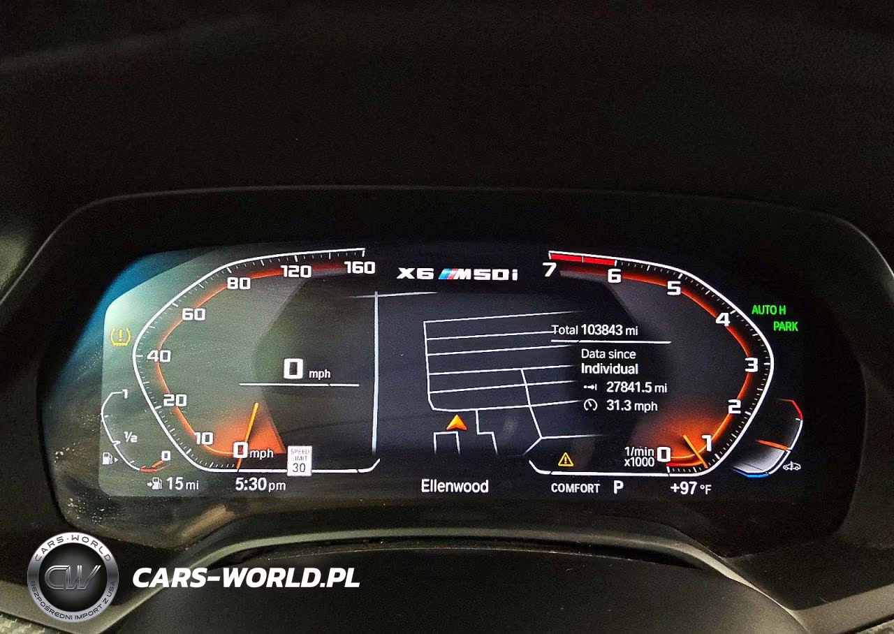 2021 BMW X6 M50I VIN:5UXCY8C03M9G71133 - 9