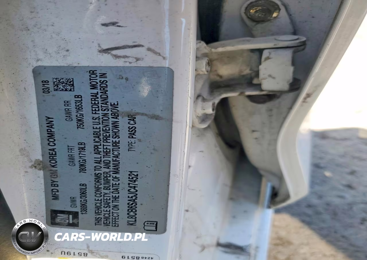2018 Chevrolet Spark Ls VIN:KL8CB6SA5JC474521 - 12