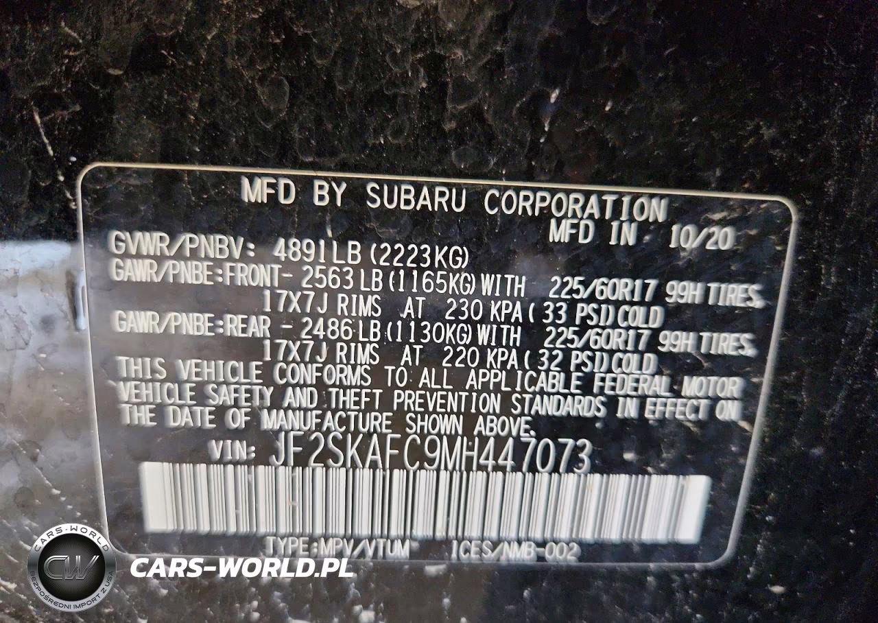 2021 Subaru Forester Premium VIN:JF2SKAFC9MH447073 - 13