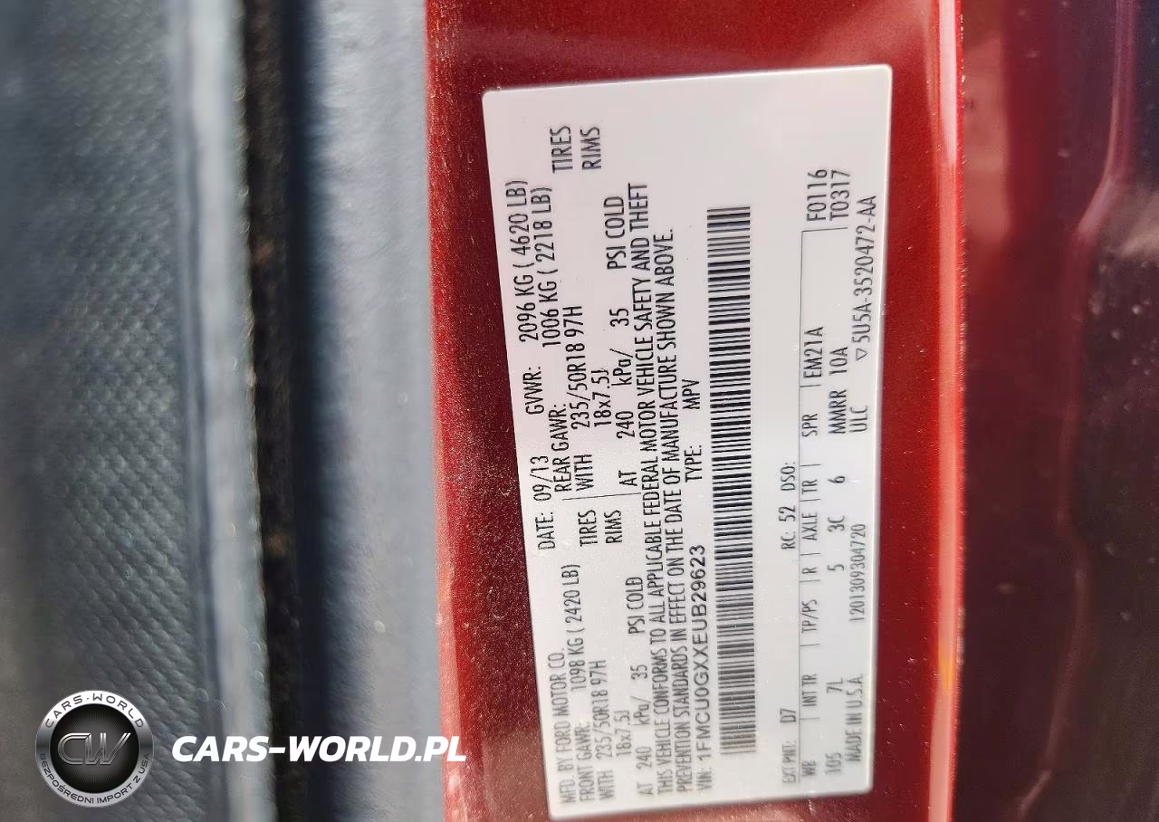 2014 Ford Escape Se VIN:1FMCU0GXXEUB29623 - 12