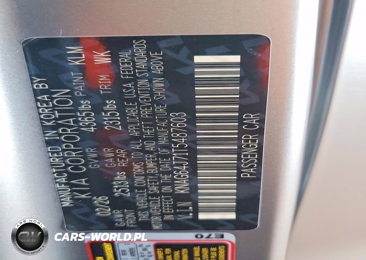 2026 Kia K5 Gt Line VIN:KNAG64J71T5487603 - 12