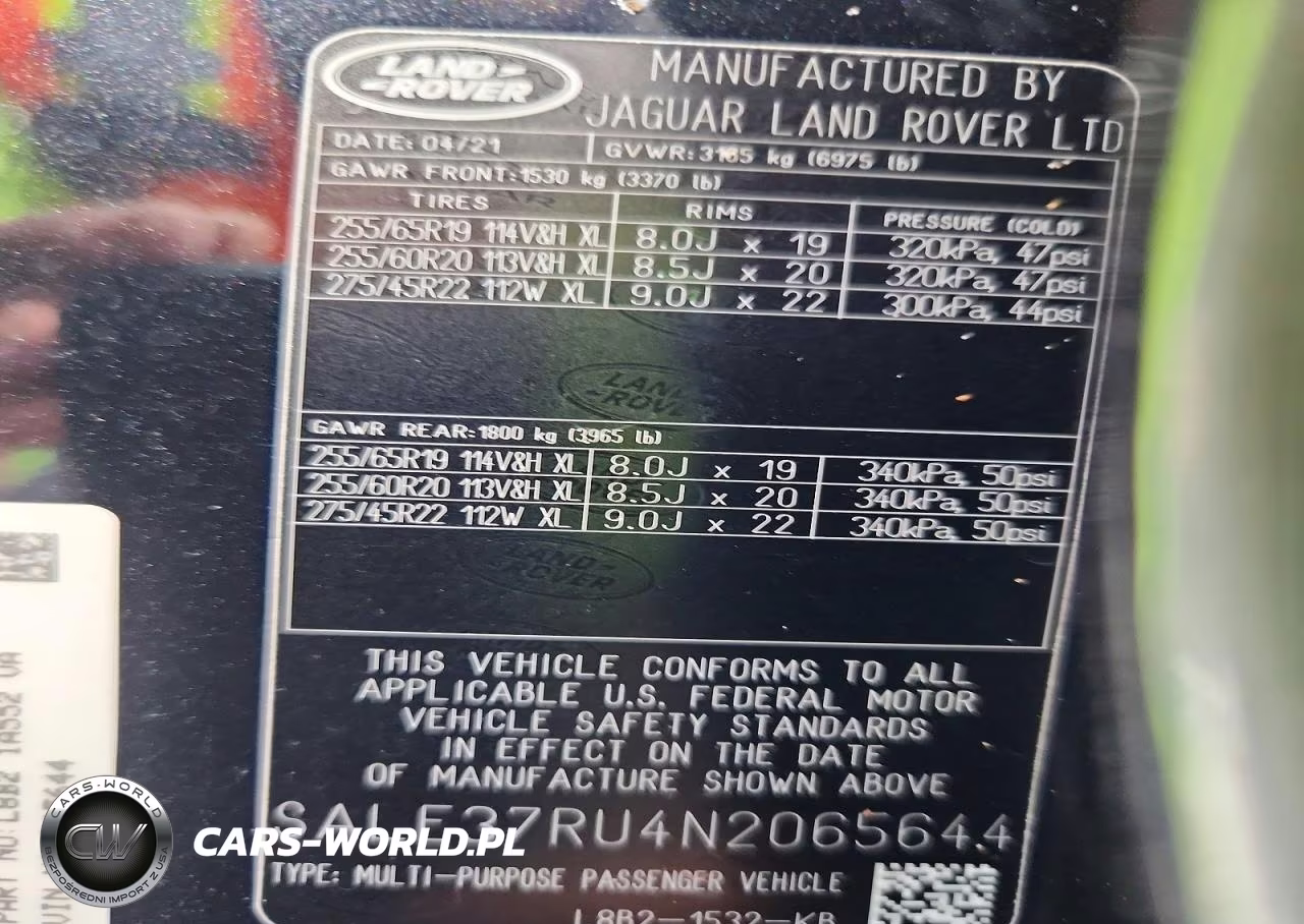 2022 Land Rover Defender 110 X-Dynamic Hse VIN:SALE37RU4N2065644 - 13