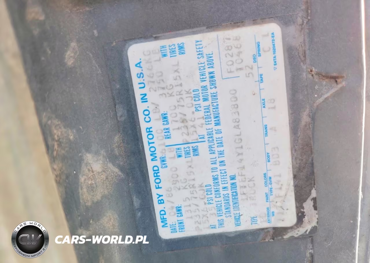 1986 Ford F150 VIN:1FTEF14Y1GLA83800 - 12