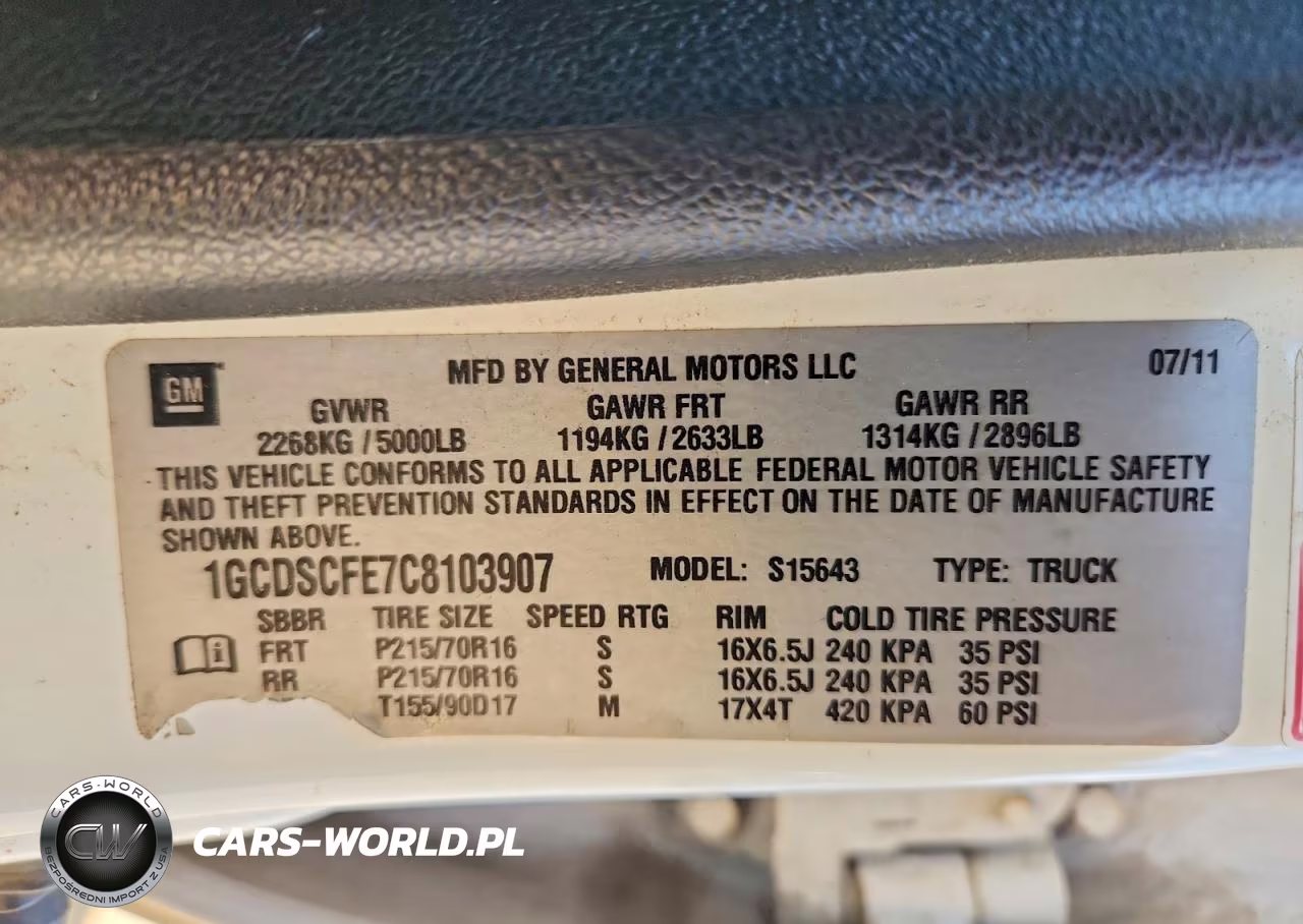 2012 Chevrolet Colorado Lt VIN:1GCDSCFE7C8103907 - 12