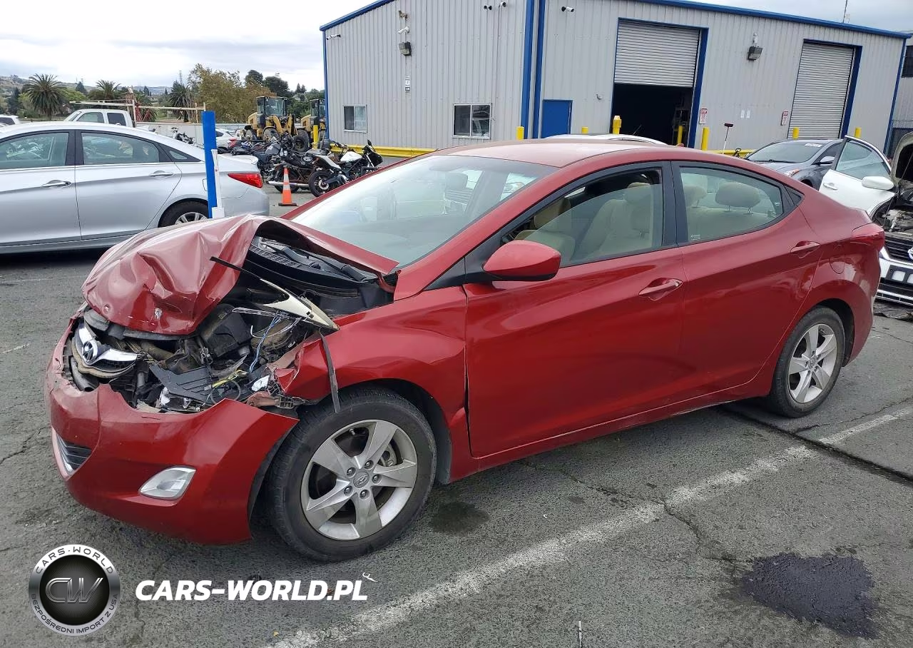 2012 Hyundai Elantra Gls VIN:KMHDH4AE1CU366747 - 1
