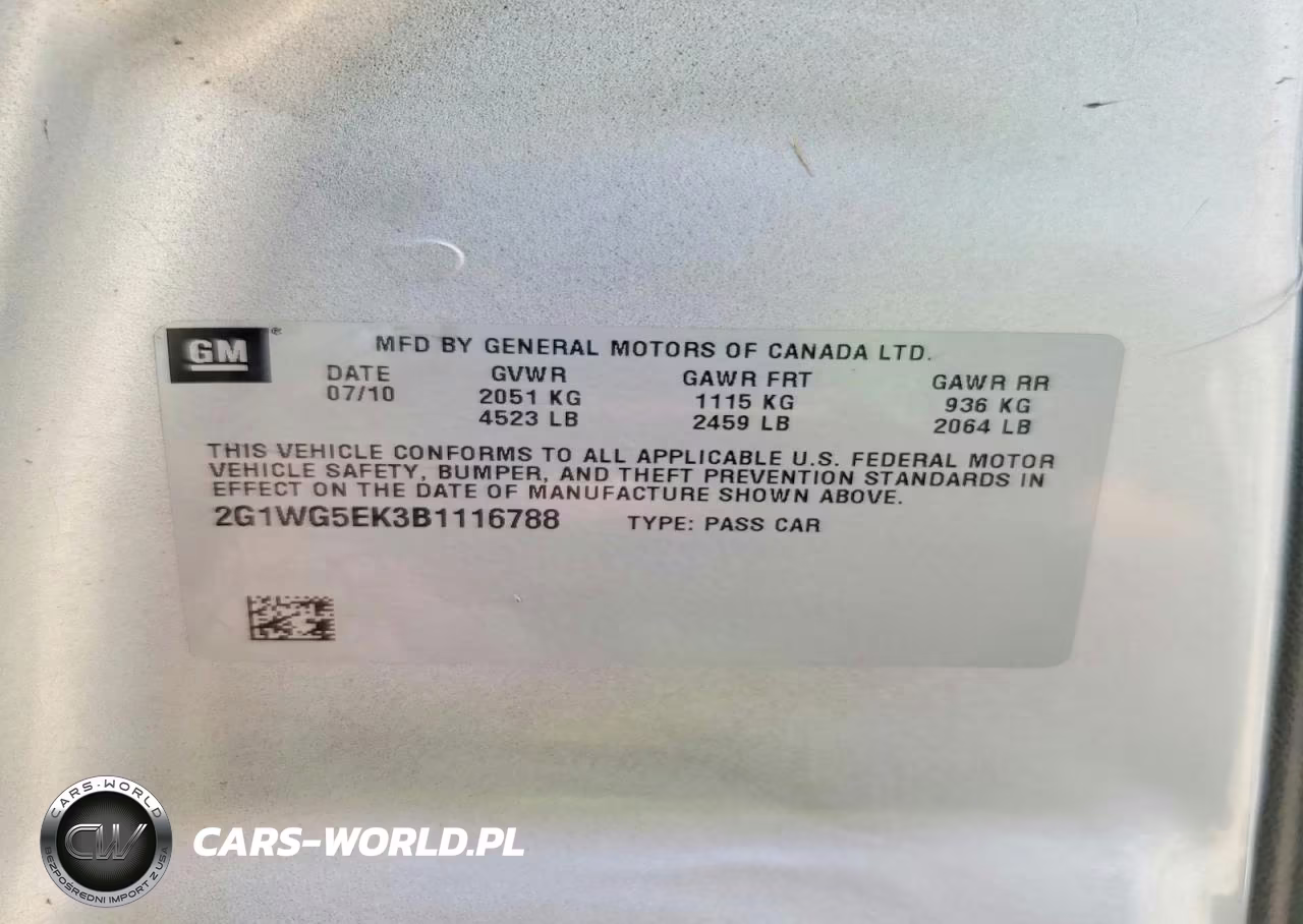 2011 Chevrolet Impala Lt VIN:2G1WG5EK3B1116788 - 12