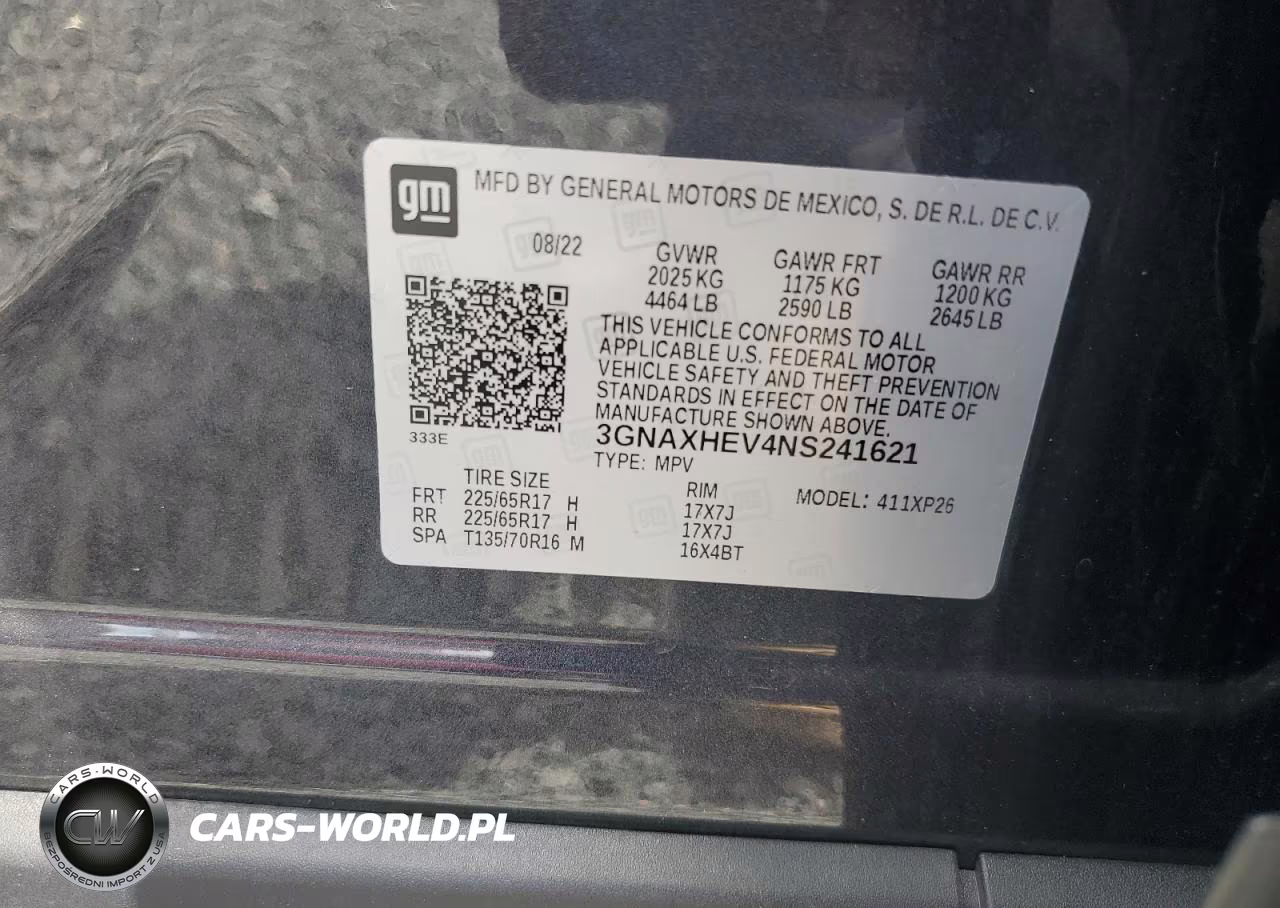 2022 Chevrolet Equinox Ls VIN:3GNAXHEV4NS241621 - 13