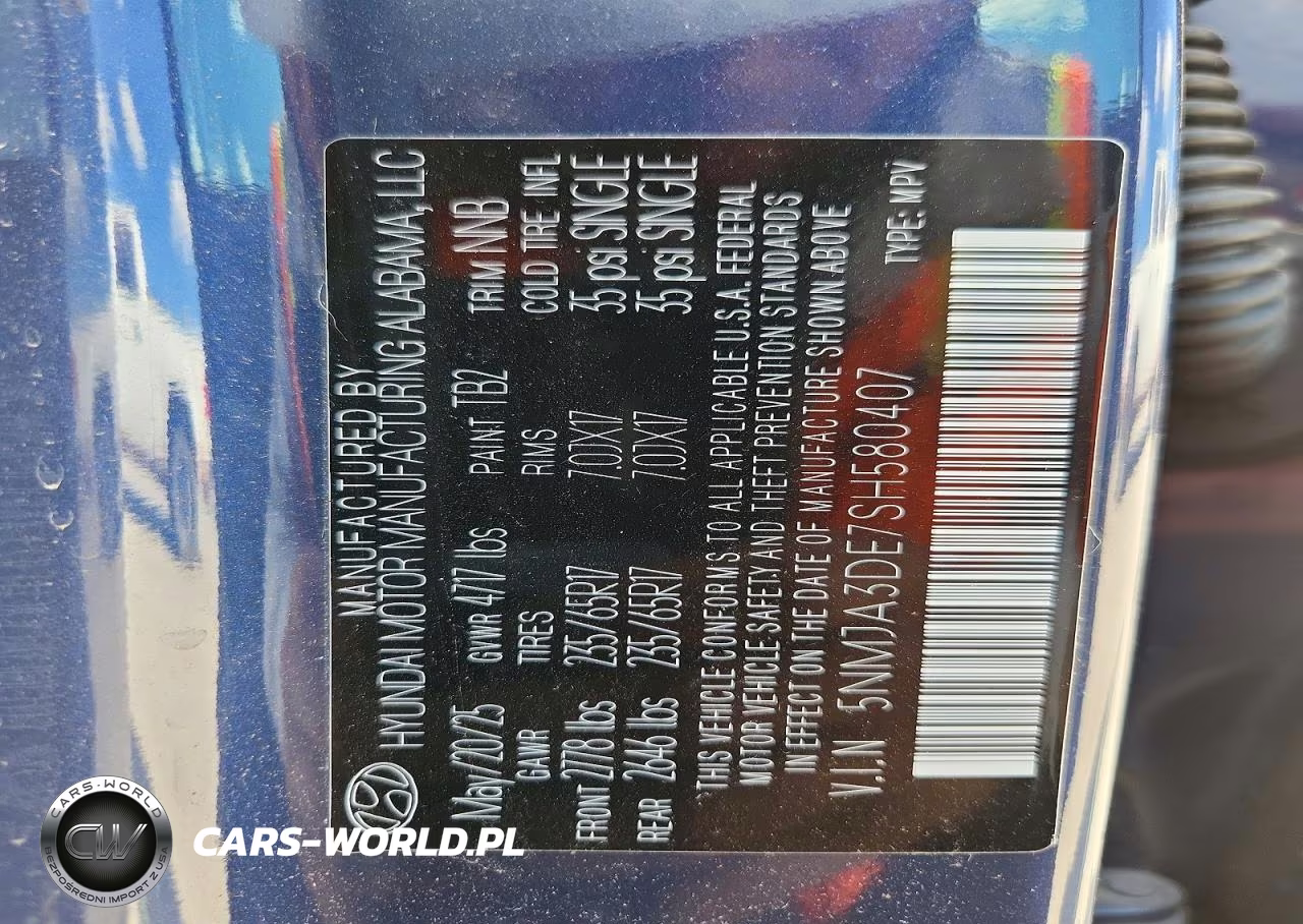 2025 Hyundai Tucson Se VIN:5NMJA3DE7SH580407 - 14