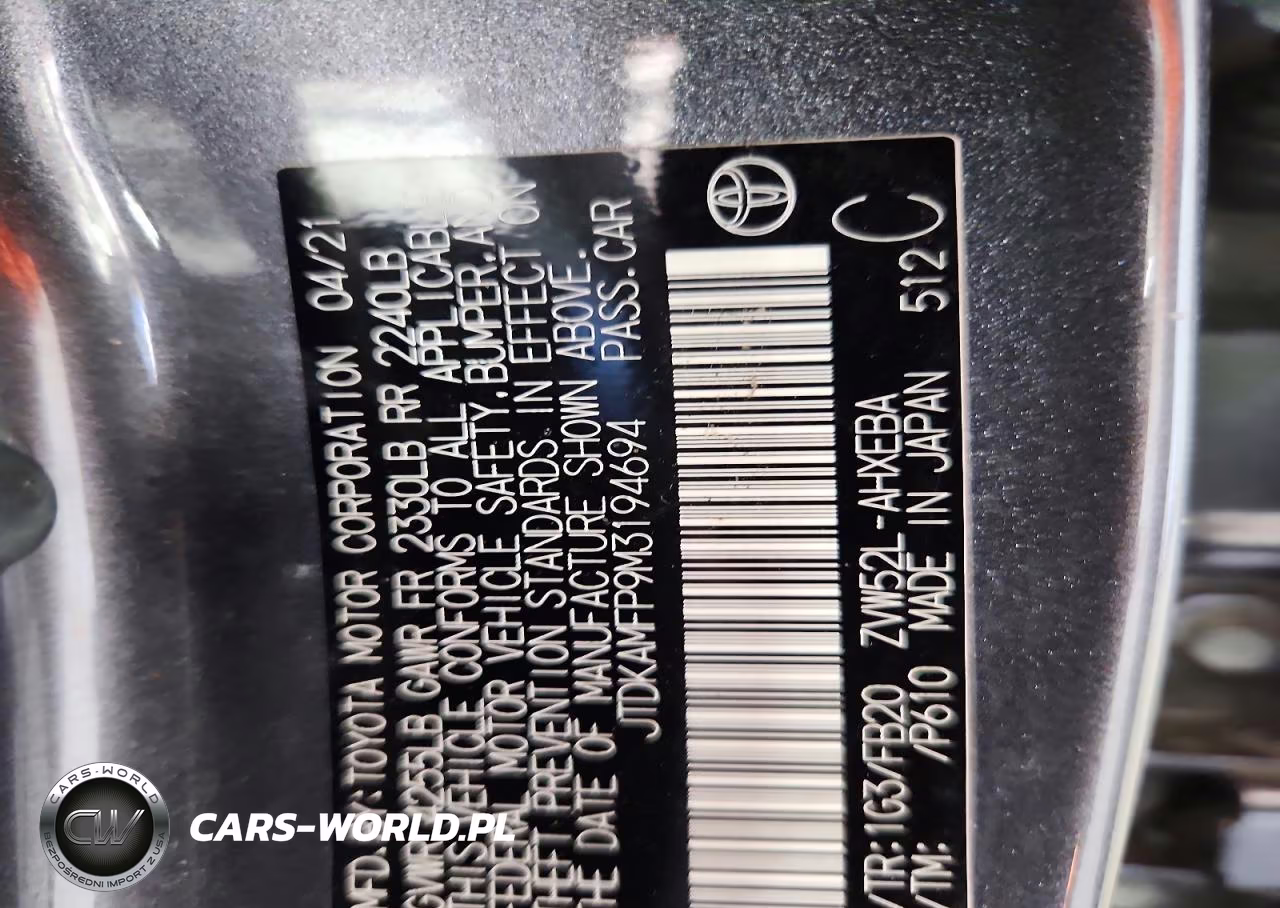 2021 Toyota Prius Prime Le VIN:JTDKAMFP9M3194694 - 13
