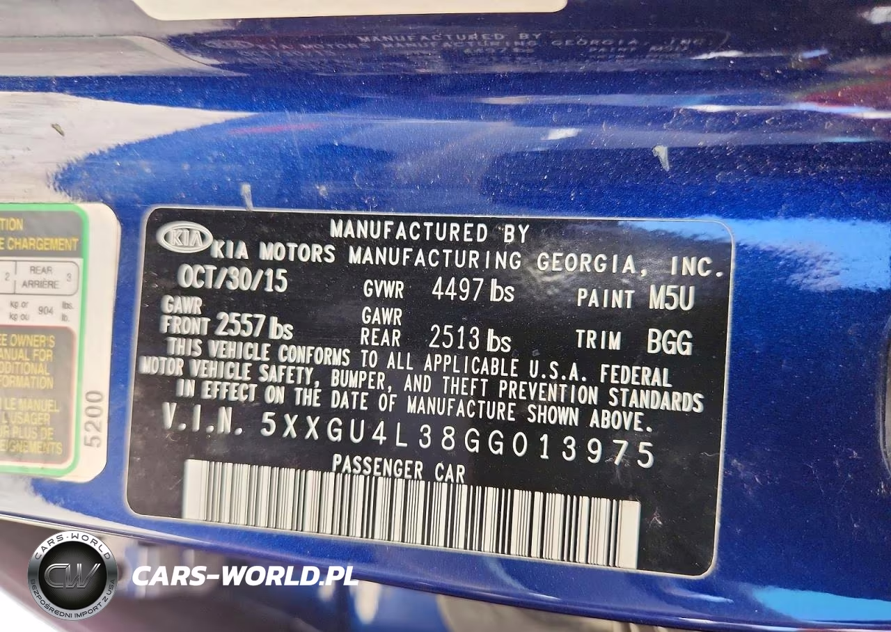 2016 Kia Optima Ex VIN:5XXGU4L38GG013975 - 12