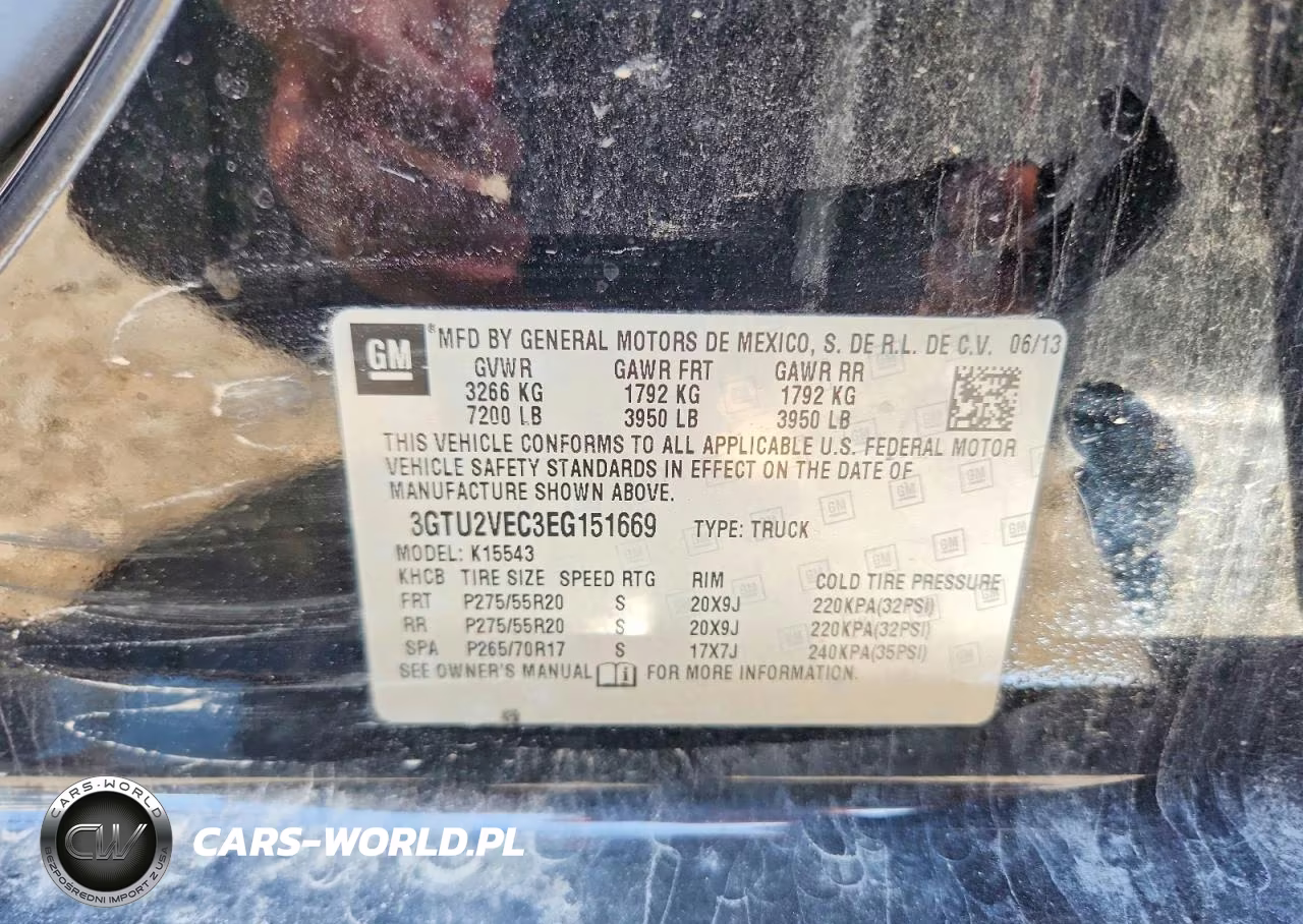 2014 GMC Sierra K1500 Slt VIN:3GTU2VEC3EG151669 - 12