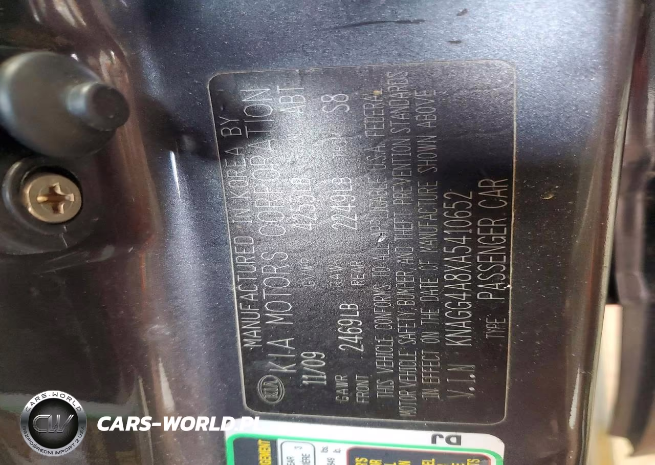 2010 Kia Optima Lx VIN:KNAGG4A8XA5410652 - 12