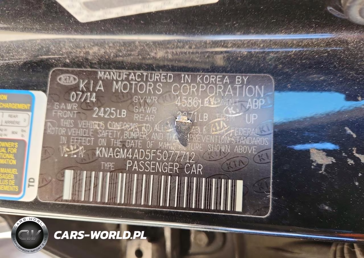 2015 Kia Optima Hybrid VIN:KNAGM4AD5F5077712 - 12