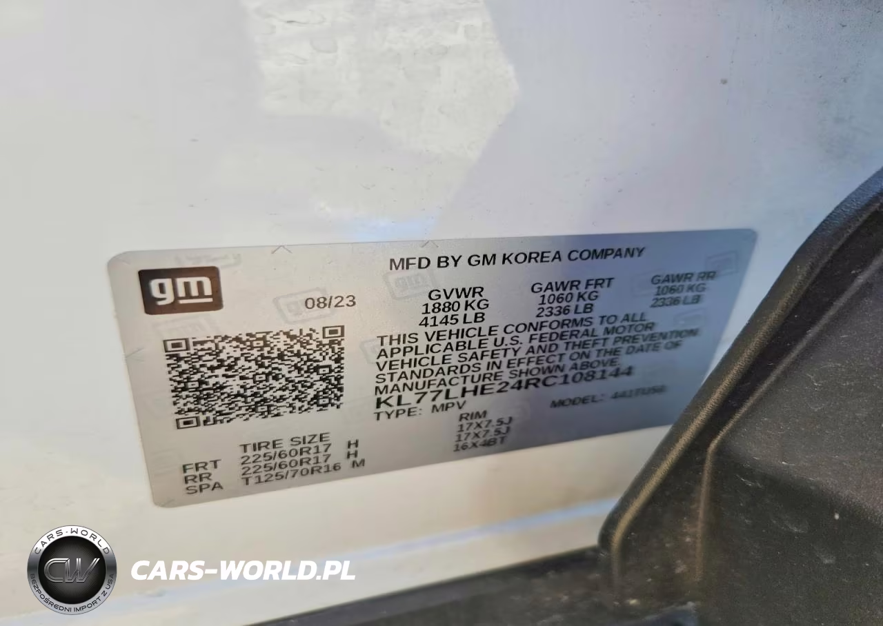 2024 Chevrolet Trax 1Lt VIN:KL77LHE24RC108144 - 12