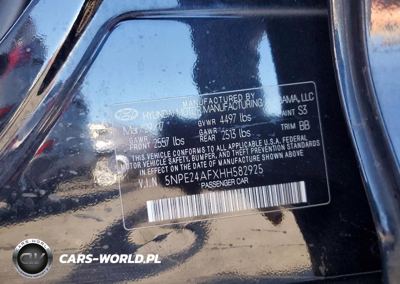 2017 Hyundai Sonata Se VIN:5NPE24AFXHH582925 - 12