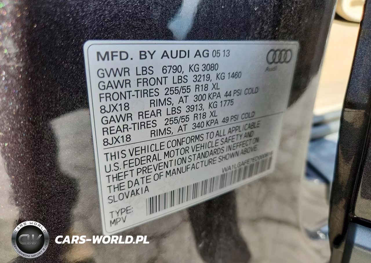 2014 Audi Q7 Premium Plus VIN:WA1LGAFE7ED000816 - 13
