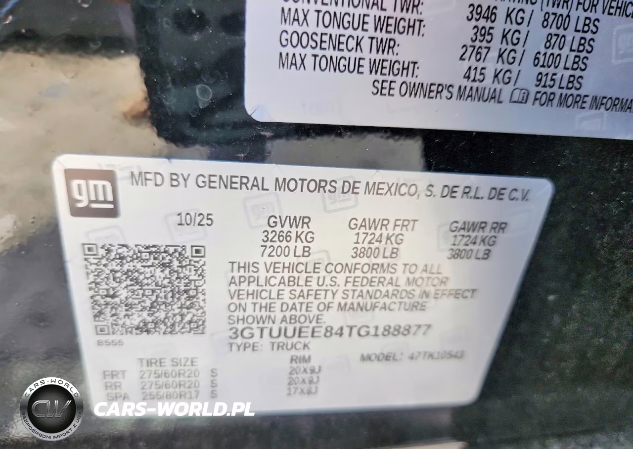 2026 GMC Sierra K1500 At4 VIN:3GTUUEE84TG188877 - 12