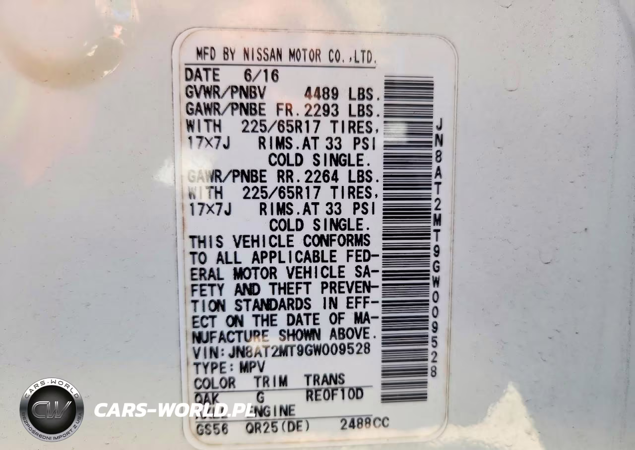 2016 Nissan Rogue S VIN:JN8AT2MT9GW009528 - 14