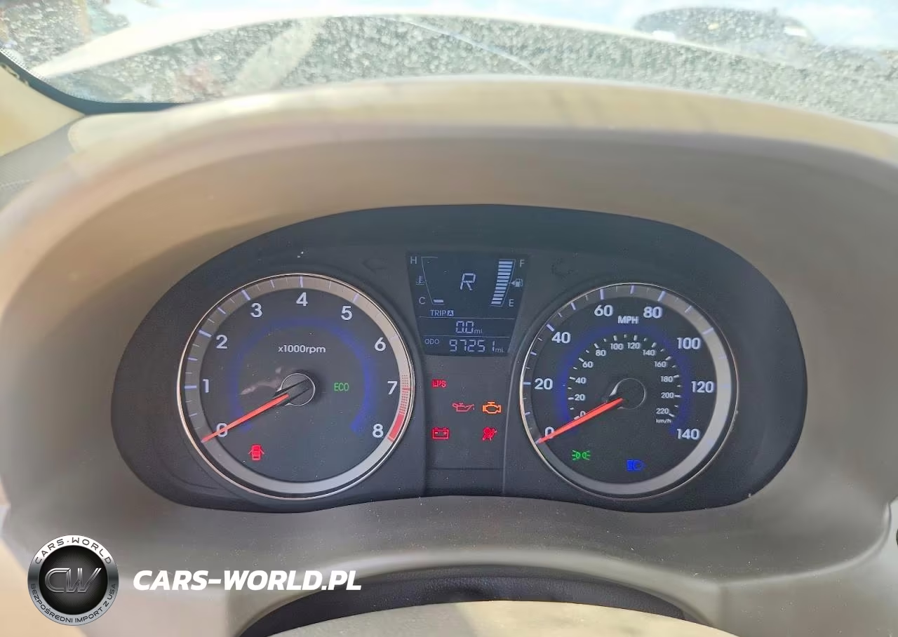 2013 Hyundai Accent Gls VIN:KMHCU4AE6DU455478 - 9