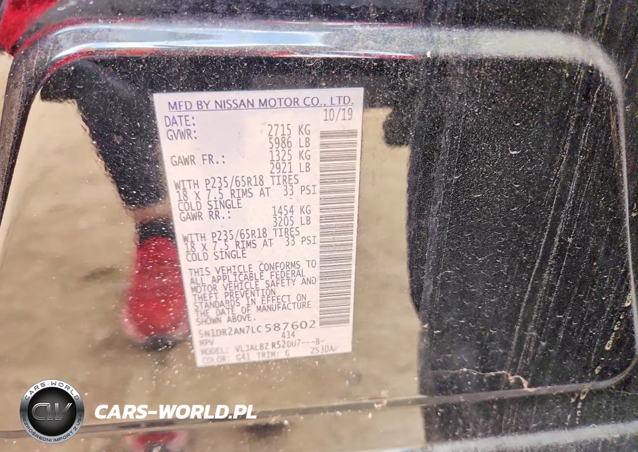 2020 Nissan Pathfinder S VIN:5N1DR2AN7LC587602 - 13