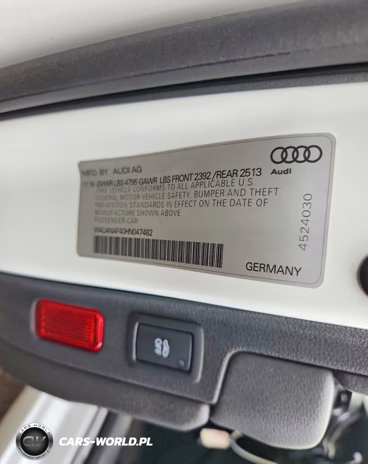 2017 Audi A4 Premium VIN:WAUANAF40HN047482 - 12