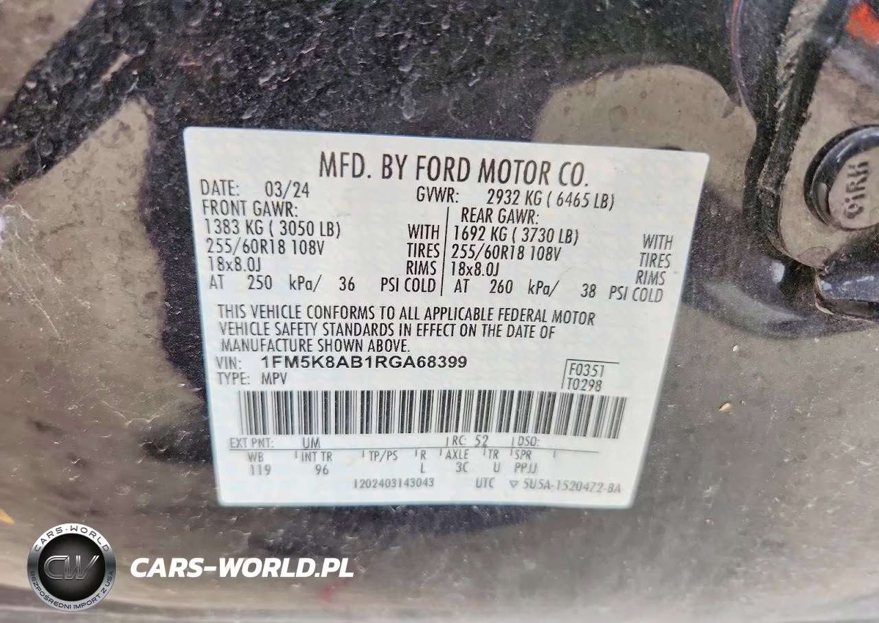 2024 Ford Explorer Police Interceptor VIN:1FM5K8AB1RGA68399 - 13