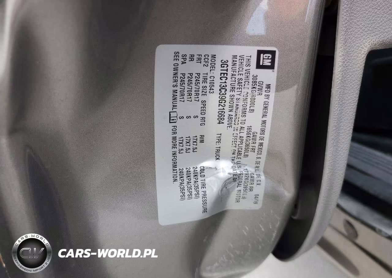 2009 GMC Sierra VIN:3GTEC13C39G216684 - 12