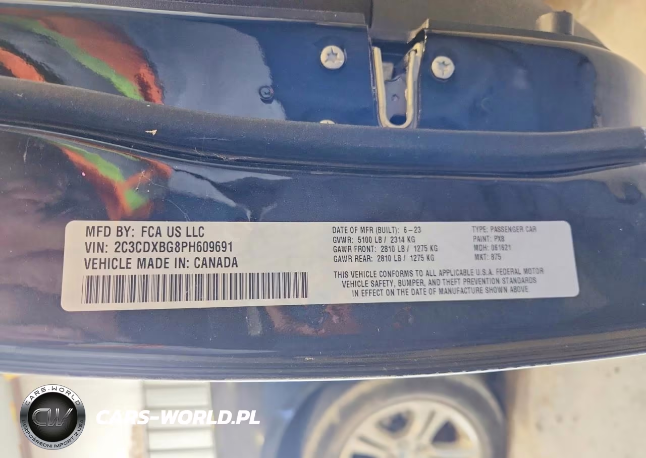 2023 Dodge Charger Sxt VIN:2C3CDXBG8PH609691 - 12