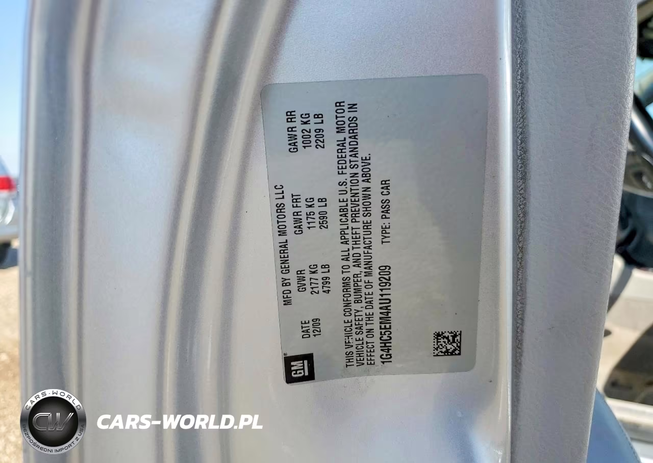 2010 Buick Lucerne Cxl VIN:1G4HC5EM4AU119209 - 12