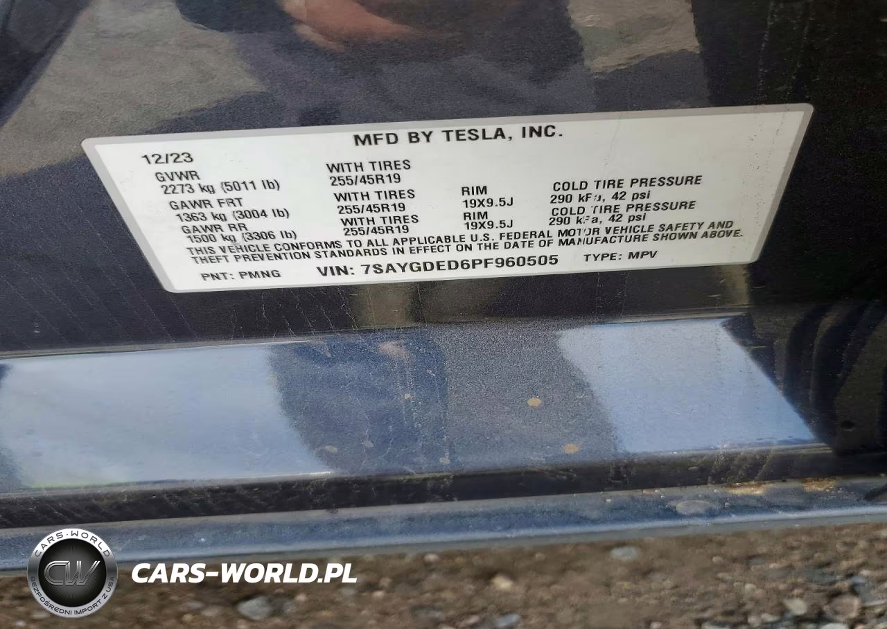 2023 Tesla Model Y VIN:7SAYGDED6PF960505 - 12