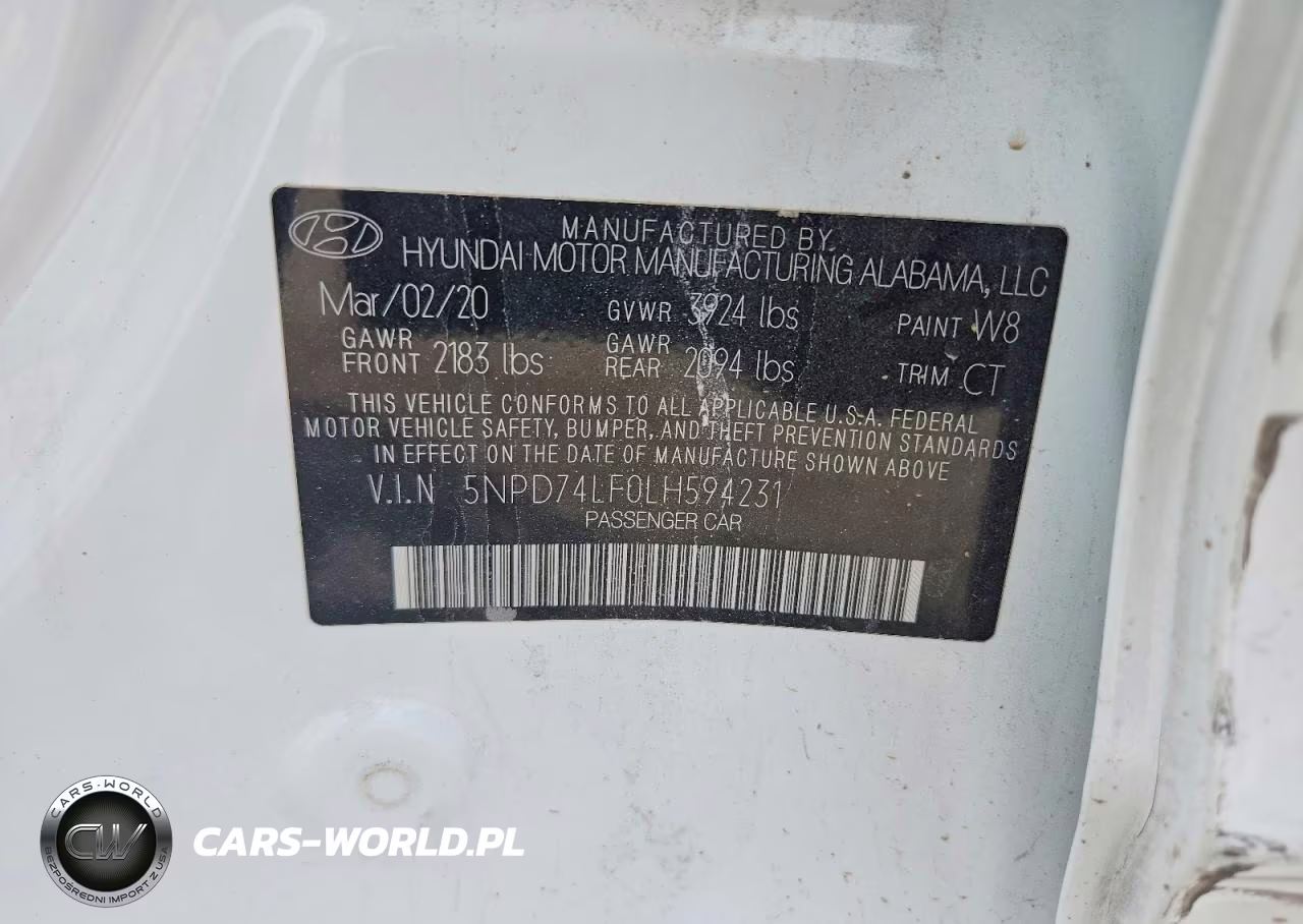 2020 Hyundai Elantra Se VIN:5NPD74LF0LH594231 - 12