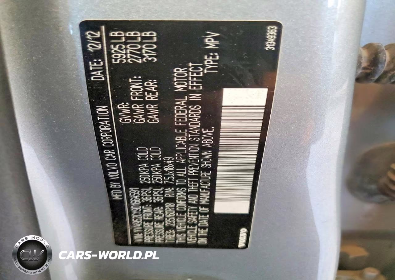 2013 Volvo Xc90 3.2 VIN:YV4952CY9D1664591 - 14
