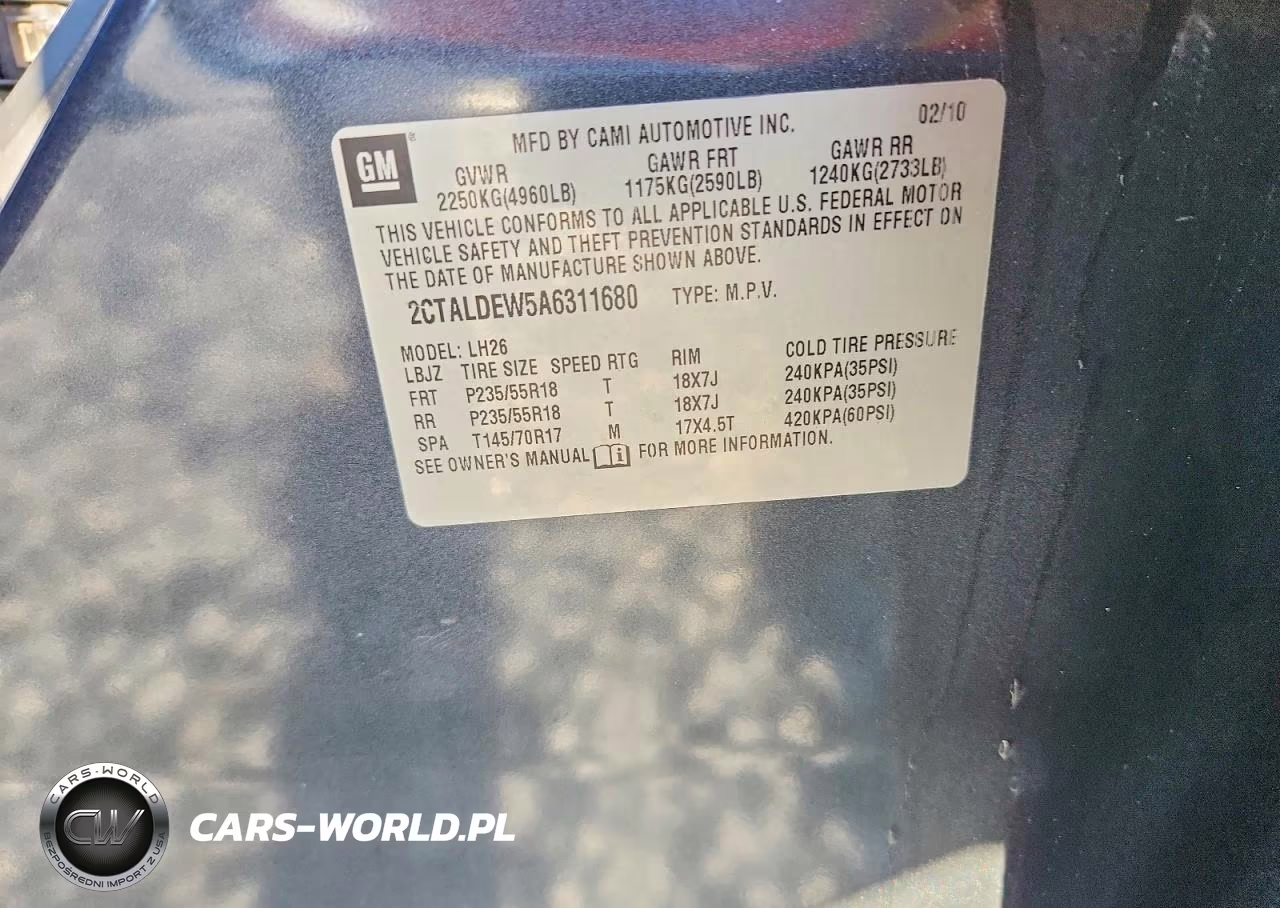 2010 GMC Terrain Sle VIN:2CTALDEW5A6311680 - 12