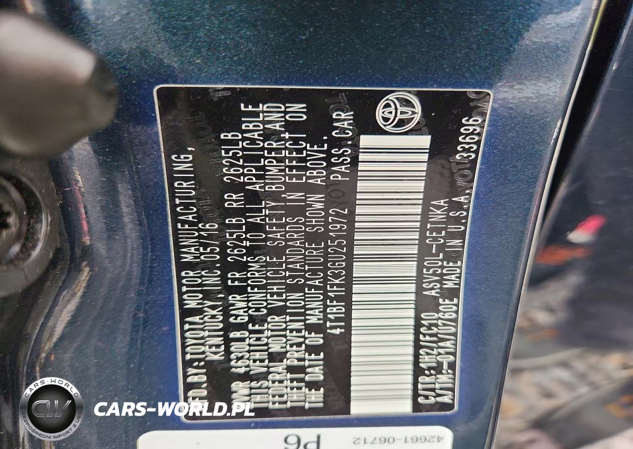 2016 Toyota Camry Le VIN:4T1BF1FK3GU251972 - 13