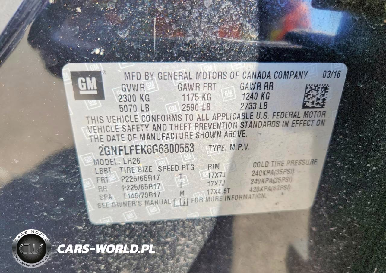 2016 Chevrolet Equinox Lt VIN:2GNFLFEK6G6300553 - 13