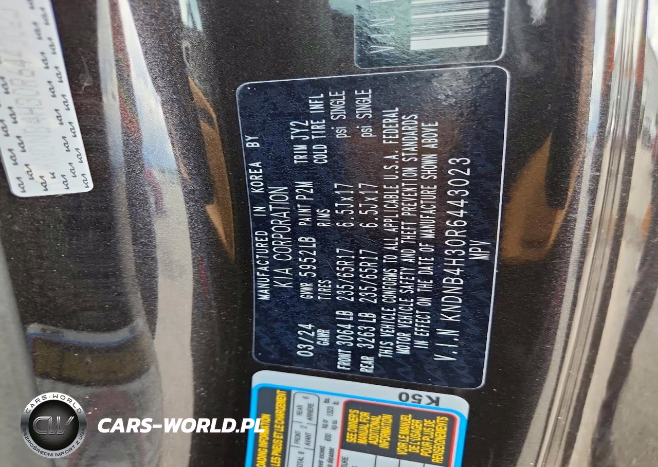 2024 Kia Carnival Lx VIN:KNDNB4H30R6443023 - 13