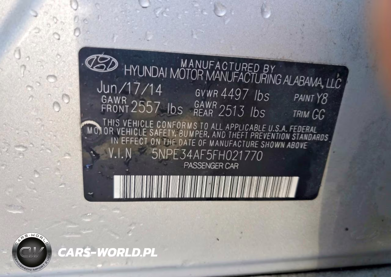 2015 Hyundai Sonata Sport VIN:5NPE34AF5FH021770 - 12